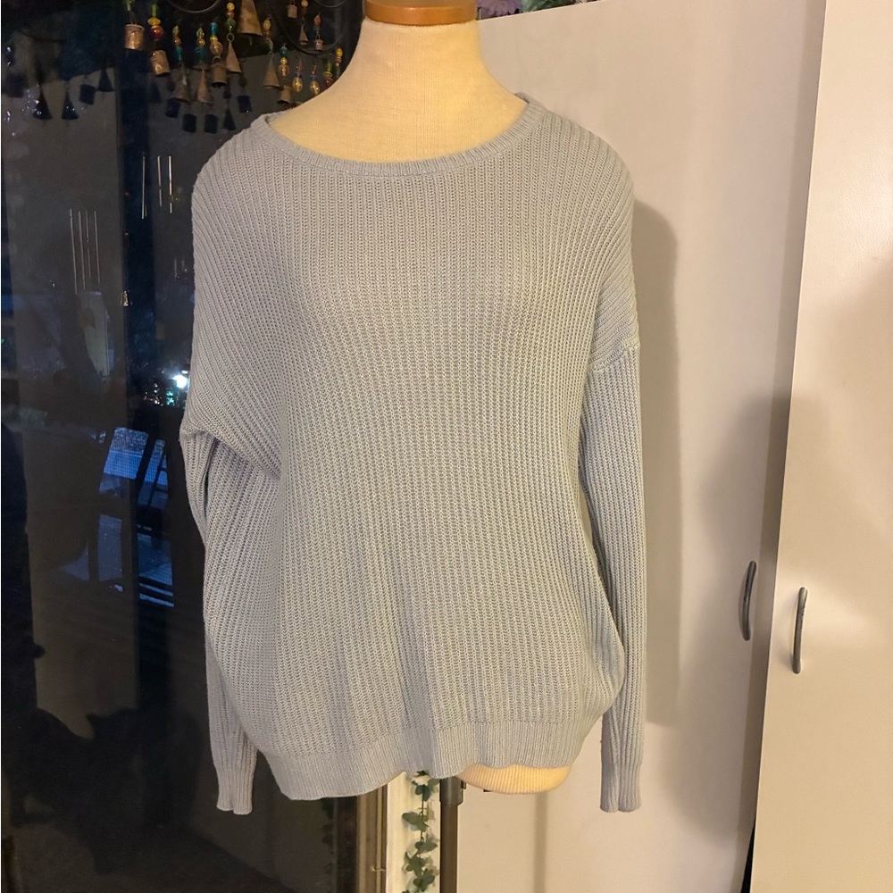 Brandy Melville Soft Blue Crew Neck Sweater